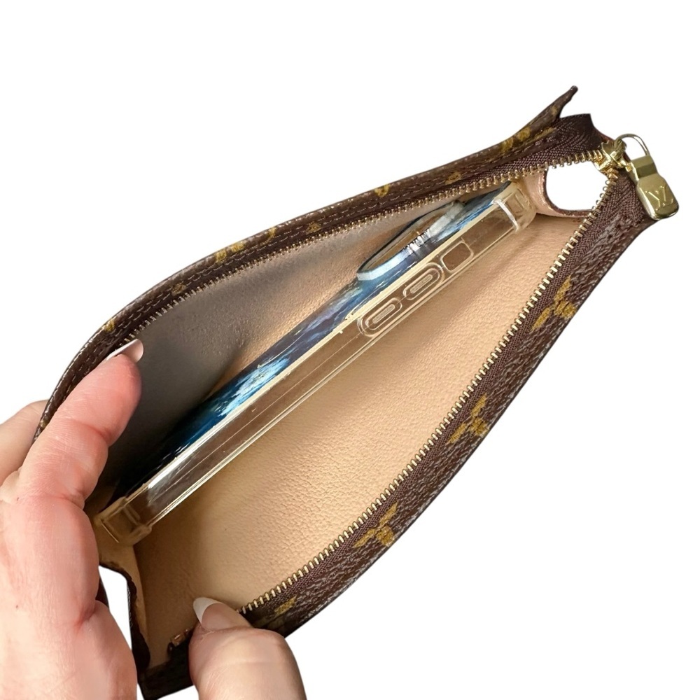 Louis Vuitton Monogram & Vachetta Leather Bucket Toiletry Pouch Bag - Picture 11 of 15